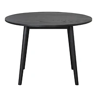 Black Round Veneten Dining Table