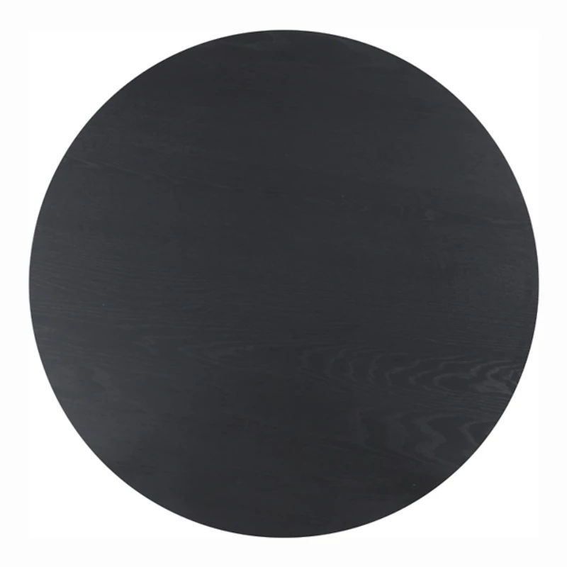 Black Round Veneten Dining Table