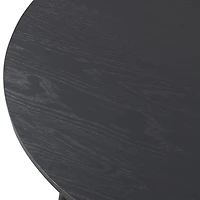 Black Round Veneten Dining Table