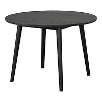 Black Round Veneten Dining Table