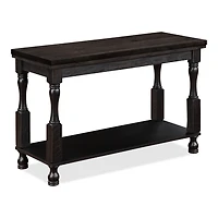 Antique Black Wood Henley Console Table