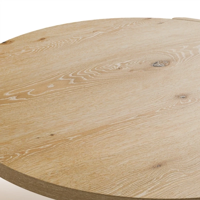 Natural Oak Wood Round Ashford Coffee Table