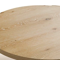 Natural Oak Wood Round Ashford Coffee Table