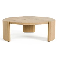 Natural Oak Wood Round Ashford Coffee Table