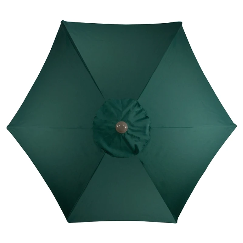 Hunter Green Hand Crank Outdoor Umbrella