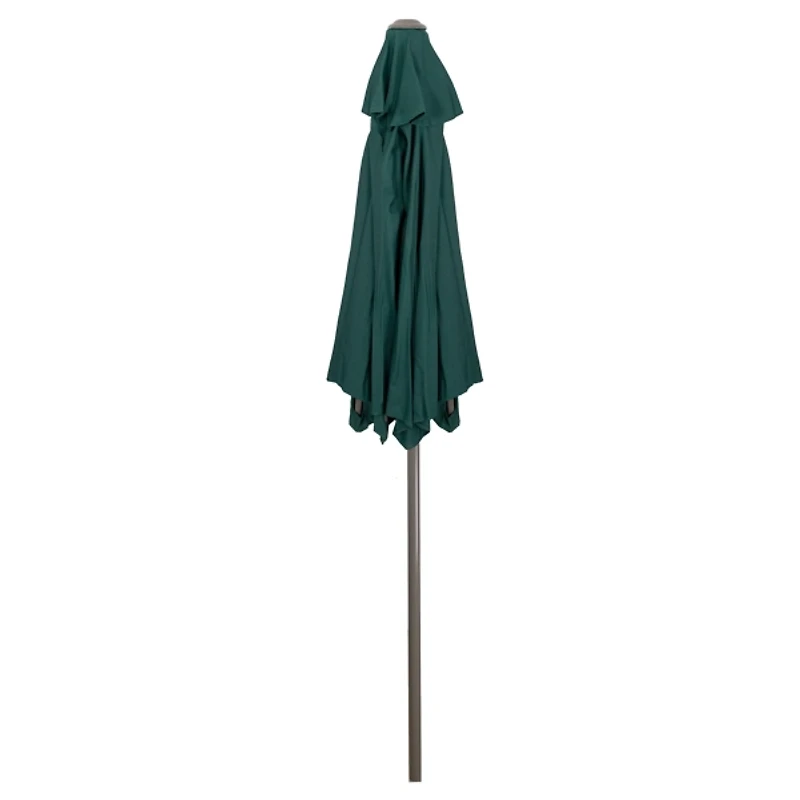 Hunter Green Hand Crank Outdoor Umbrella