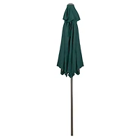 Hunter Green Hand Crank Outdoor Umbrella