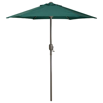 Hunter Green Hand Crank Outdoor Umbrella