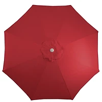 Red Tilt Hand Crank Outdoor Umbrella