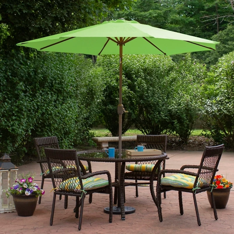 Lime Green Tilt Hand Crank Outdoor Umbrella
