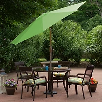 Lime Green Tilt Hand Crank Outdoor Umbrella