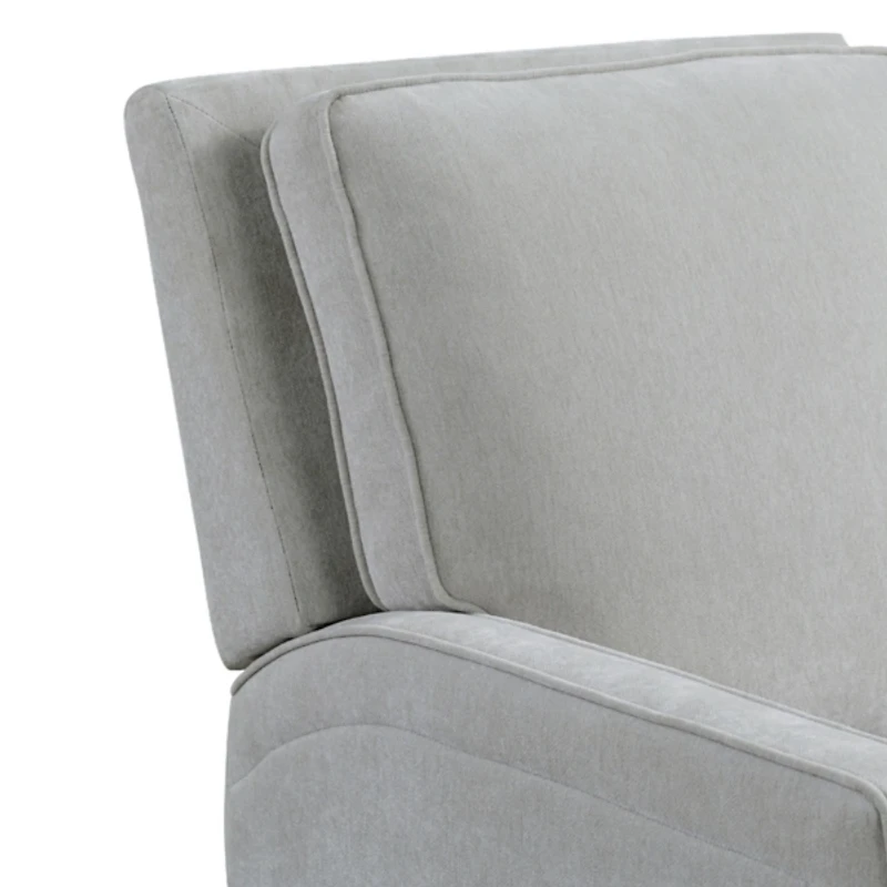 Gray Upholstered Serra Push Back Recliner