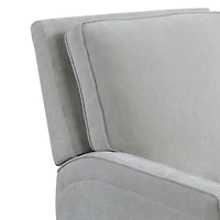Gray Upholstered Serra Push Back Recliner