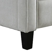 Gray Upholstered Serra Push Back Recliner