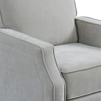 Gray Upholstered Serra Push Back Recliner