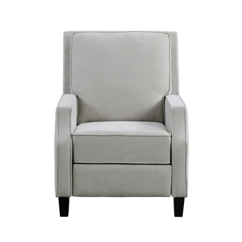 Gray Upholstered Serra Push Back Recliner
