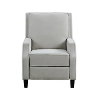 Gray Upholstered Serra Push Back Recliner