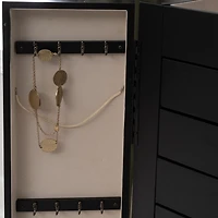 Black 7-Drawer Mekia Jewelry Armoire