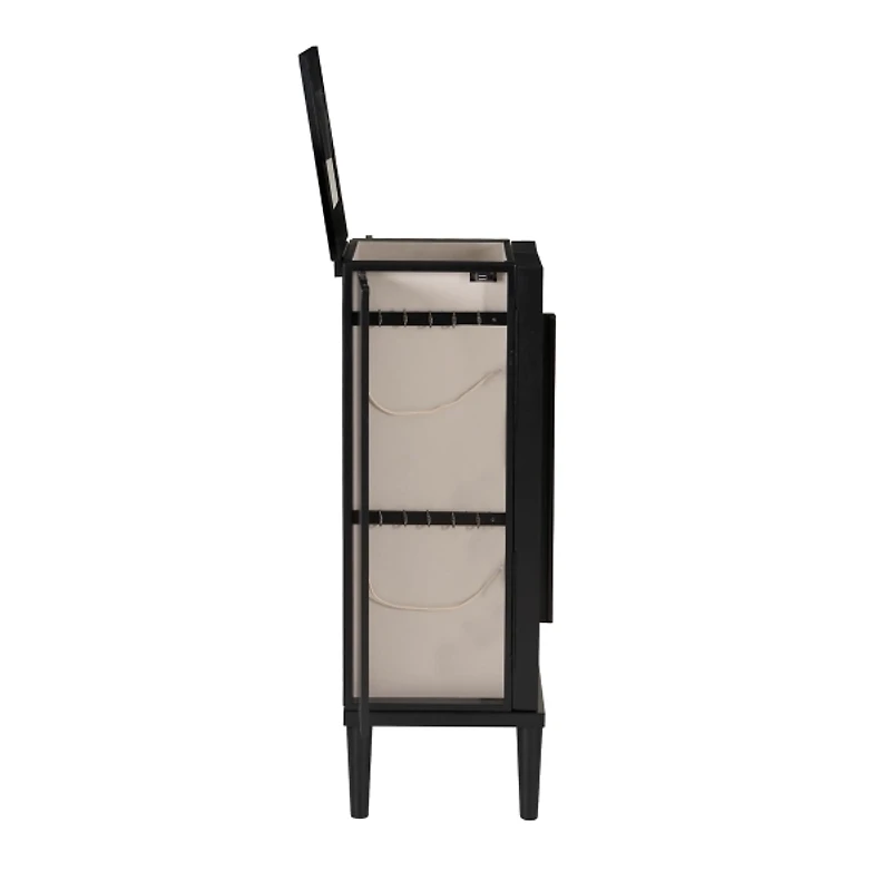 Black 7-Drawer Mekia Jewelry Armoire