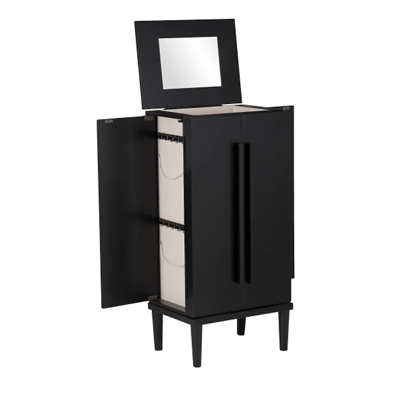 Black 7-Drawer Mekia Jewelry Armoire
