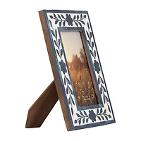 Blue and White Floral Picture Frame