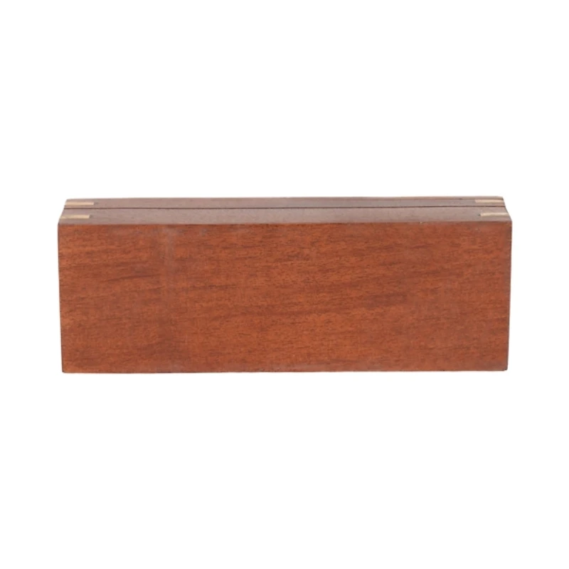 Brown Wood Dominos Box