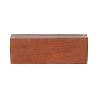 Brown Wood Dominos Box