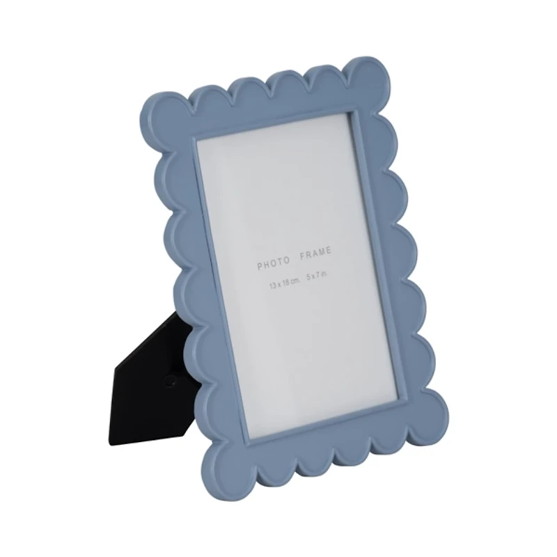 Blue Scalloped Picture Frame