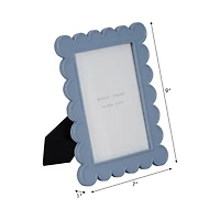 Blue Scalloped Picture Frame