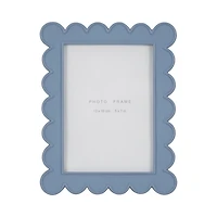 Blue Scalloped Picture Frame