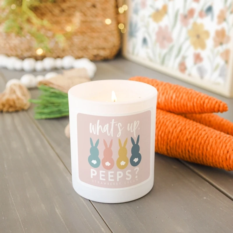 Strawberry Cream Bunny Peep 2-Wick Candle
