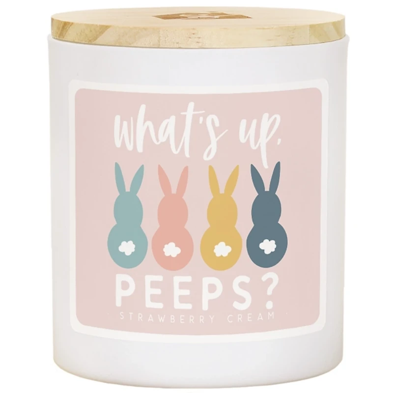 Strawberry Cream Bunny Peep 2-Wick Candle