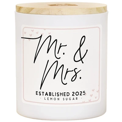Mr. and Mrs. Est 2025 2-Wick Candle