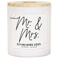 Mr. and Mrs. Est 2025 2-Wick Candle