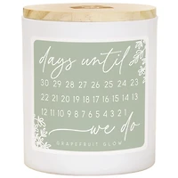 Days Until I Do Scented Jar Candle