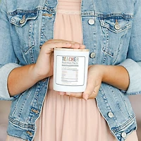 Teacher Nutrition Facts Caramel Latte Jar Candle