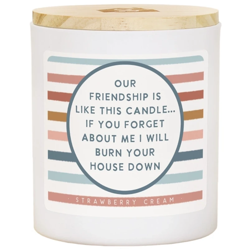 Friendship Strawberry Cream Jar Candle