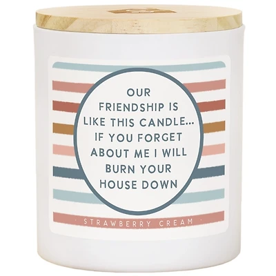Friendship Strawberry Cream Jar Candle