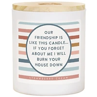 Friendship Strawberry Cream Jar Candle