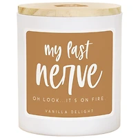 My Last Nerve Vanilla Delight Jar Candle