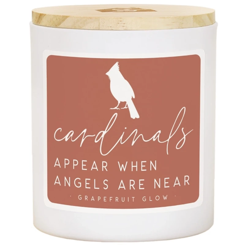 Cardinals Appear Grapefruit Glow Jar Candle