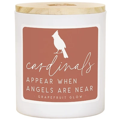 Cardinals Appear Grapefruit Glow Jar Candle