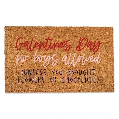 Galentine's Day No Boys Allowed Doormat