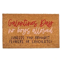 Galentine's Day No Boys Allowed Doormat