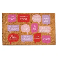 Valentine's Love Phrases Doormat