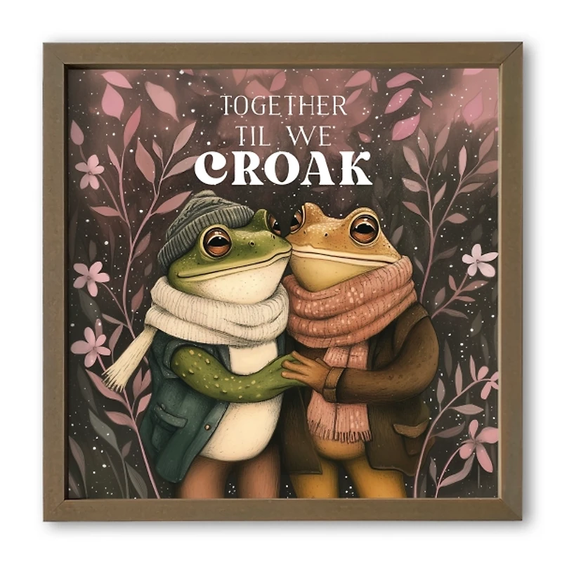 Together Til We Croak Framed Wall Plaque