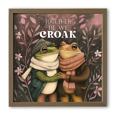 Together Til We Croak Framed Wall Plaque