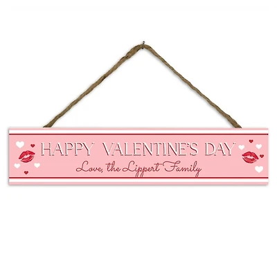 Personalized Happy Valentines Day Wall Sign