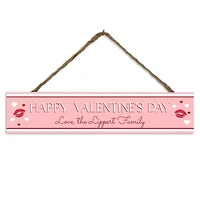 Personalized Happy Valentines Day Wall Sign