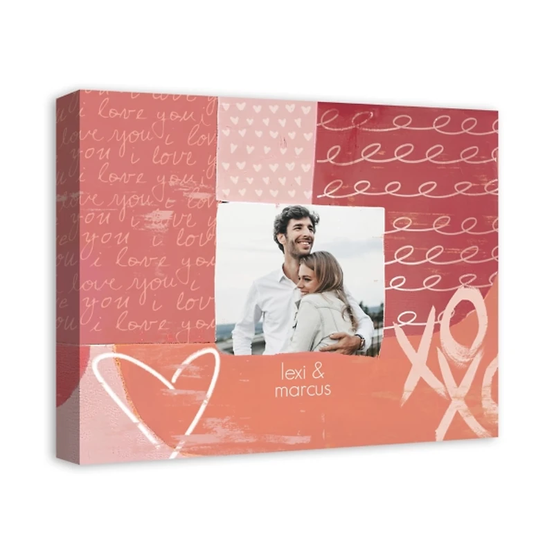 Personalized XOXO Canvas Art Print